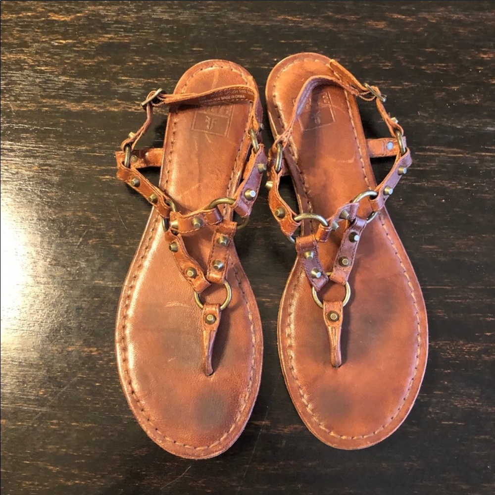 FRYE Brown Leather Sandal